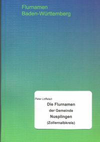 Flurnamen Nusplingen (BL) Publikation 2020 Titelbild